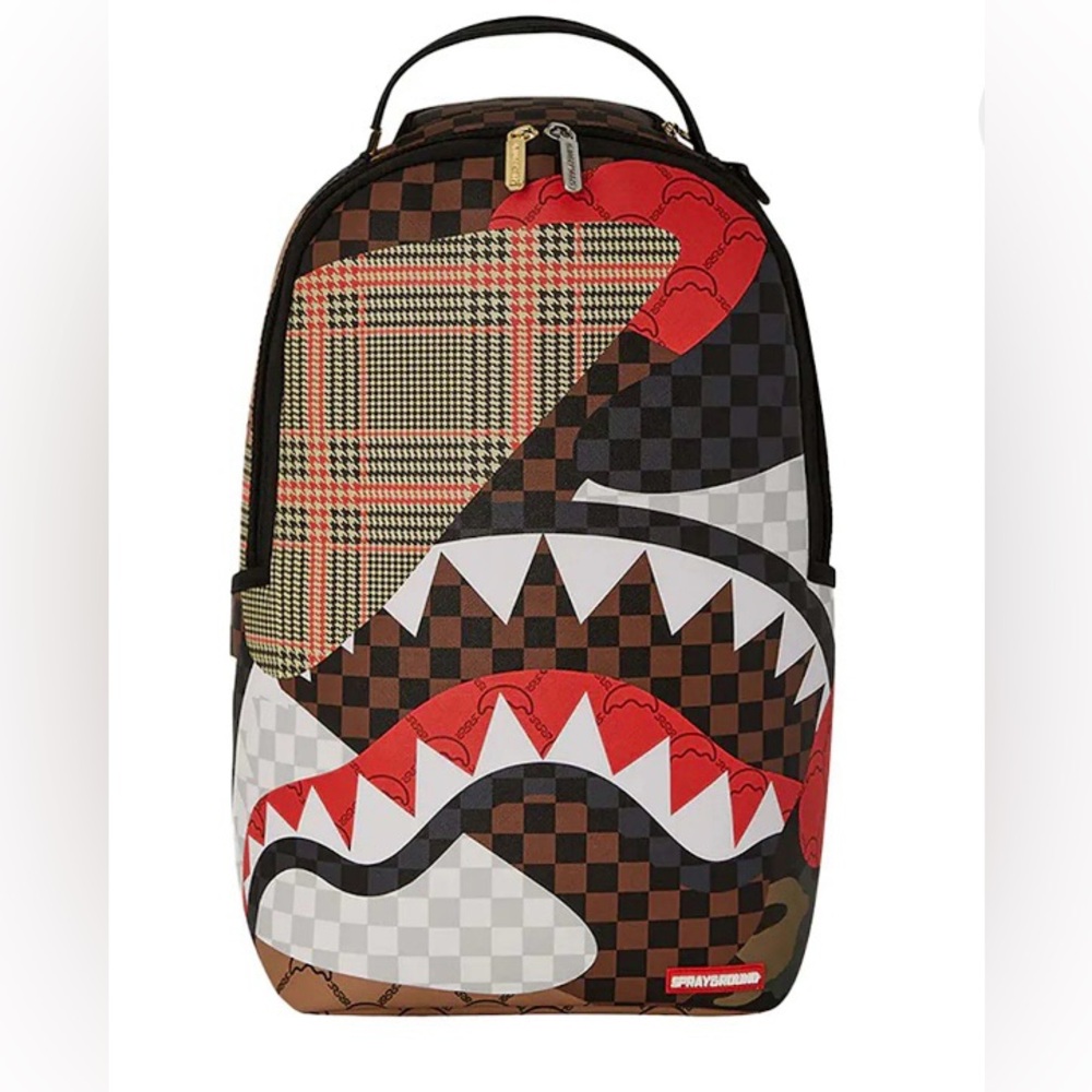 Sprayground Checkered Shark Backpack